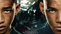 Jaden Smith and Will Smith at After Earth