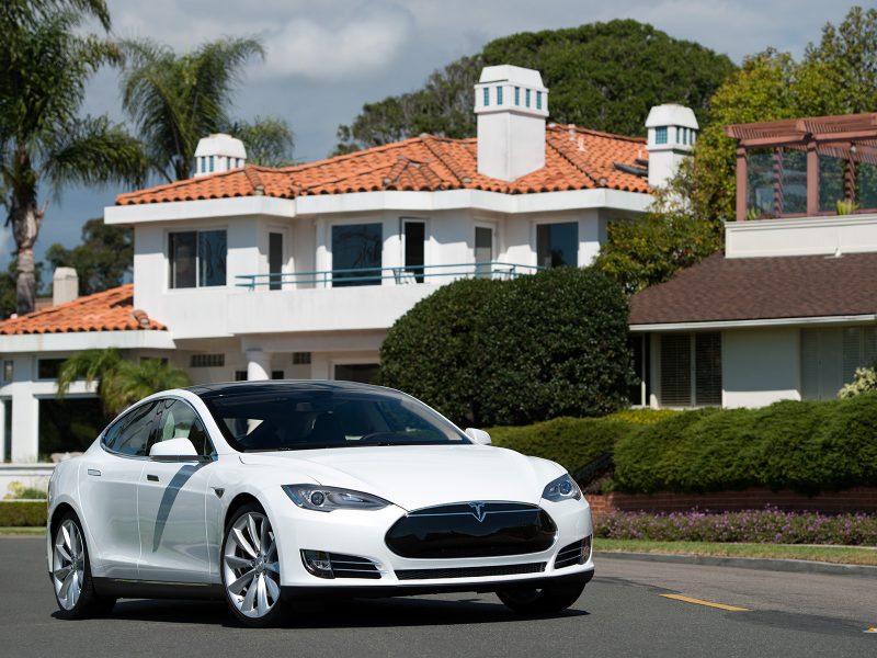 Model S in White, The New Kid on the Block – Tesla Motors