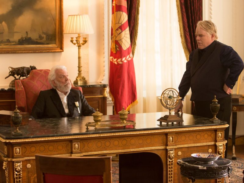 Donald Sutherland and Philip Seymour Hoffman– The Hunger Games: Catching Fire