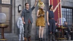 Josh Hutcherson, Elizabeth Banks and Jennifer Lawrence– The Hunger Games: Catching Fire