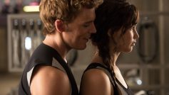 Sam Claflin and Jennifer Lawrence– The Hunger Games: Catching Fire