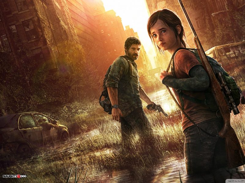 Ellie and Joel-The Last of Us Wallpaper
