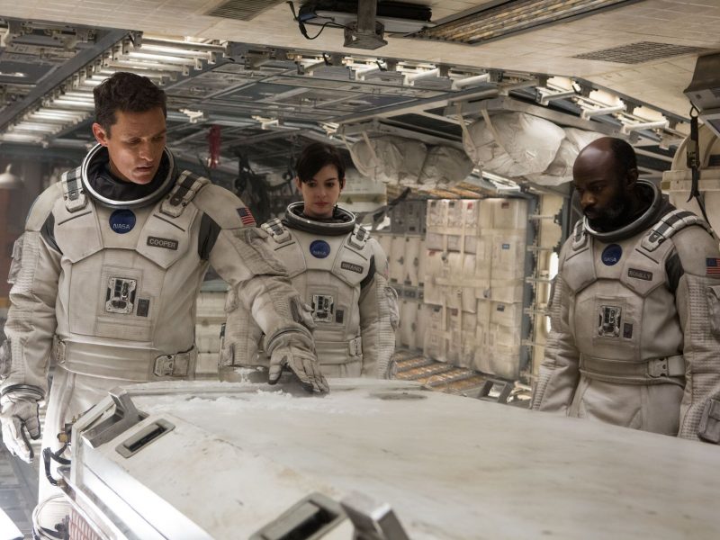 Matthew McConaughey, Anne Hathaway and David Gyasi in Interstellar