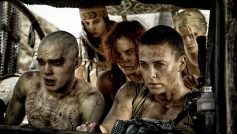 Still of Charlize Theron, Nicholas Hoult and Rosie Huntington-Whiteley in Mad Max: Fury Road (2015)