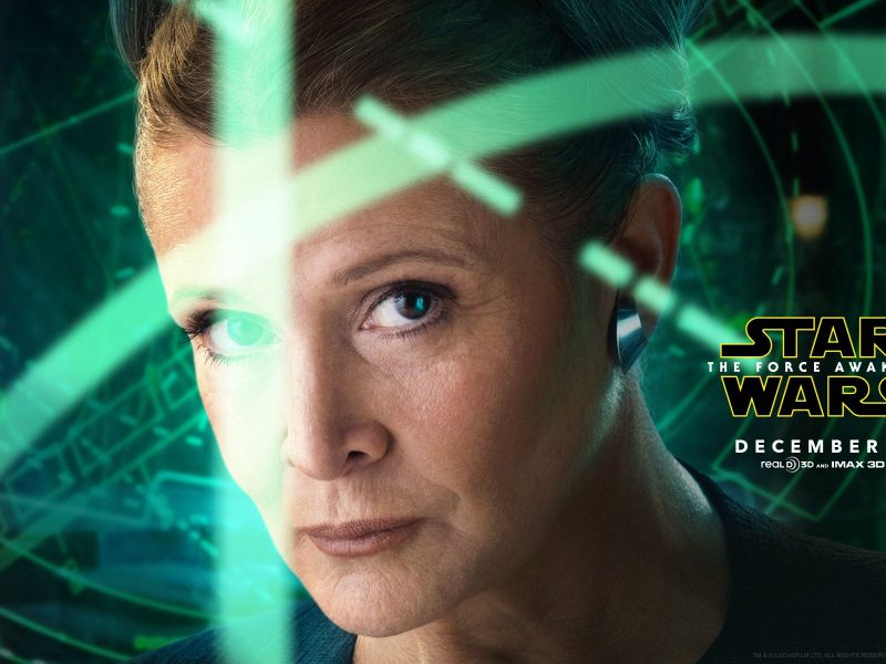 Carrie Fisher as Leia – Star Wars: The Force Awakens