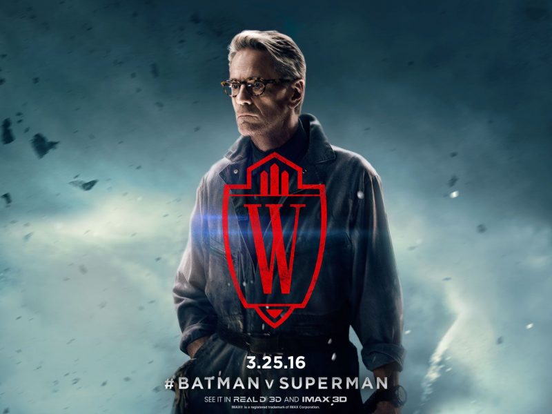 Jeremy Irons as Alfred Pennyworth – Batman v Superman: Dawn of Justice