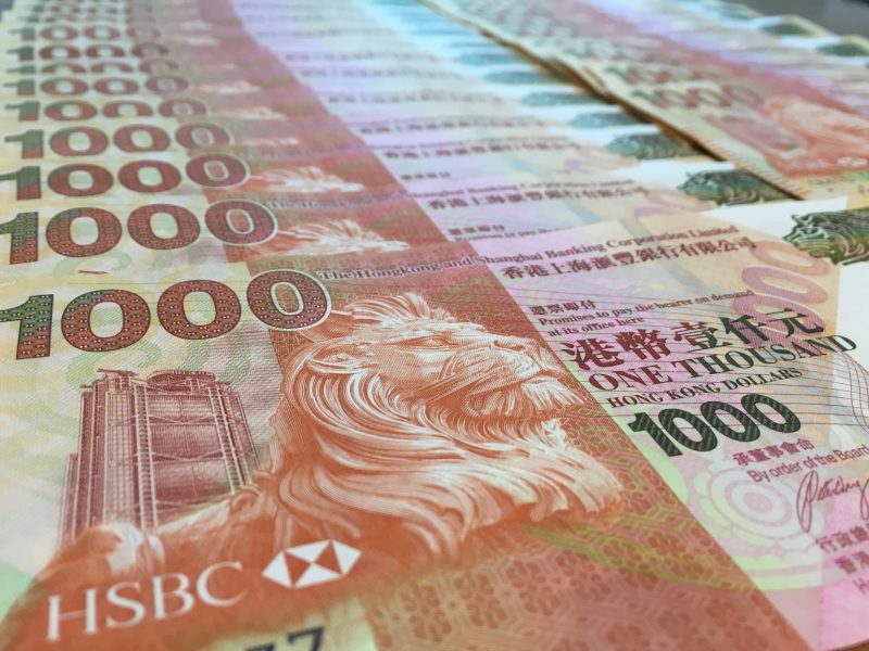 One thousand Hong Kong dollars
