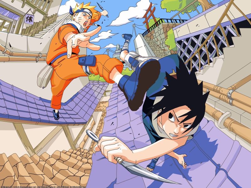 Naruto Shippuuden, Uchiha Sasuke, Uzumaki Naruto